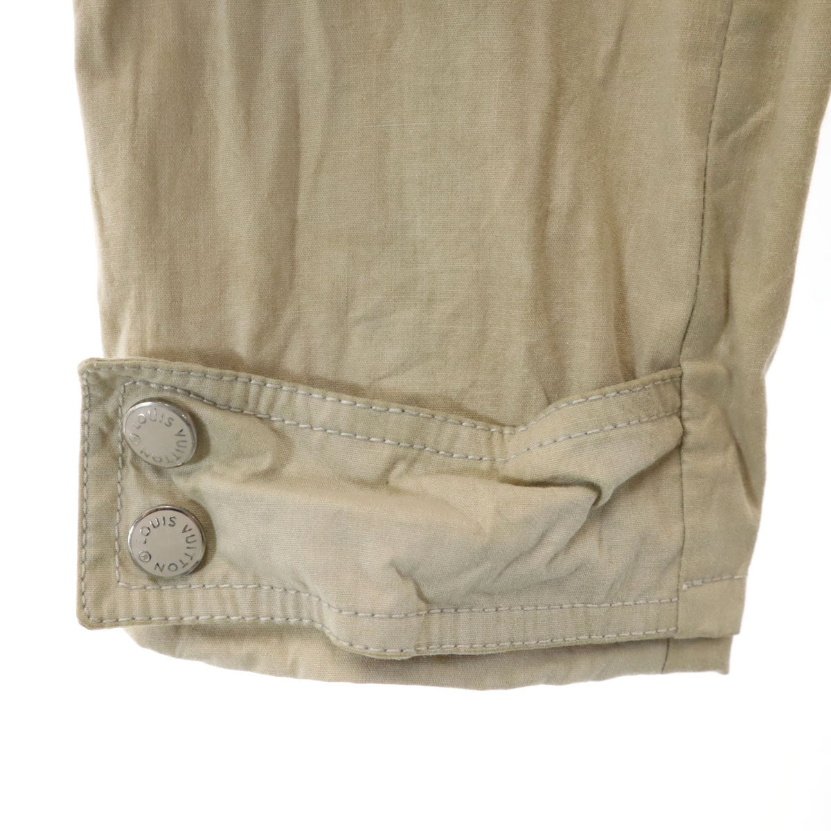 LOUIS VUITTON ルイヴィトン イタリア製 フーデッド ジャケット 38 ベージュ レディース