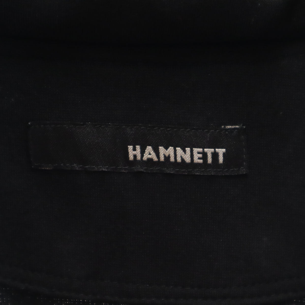 HAMNETT ハムネット ミリタリージャケット XL ブラック 天竺 メンズ