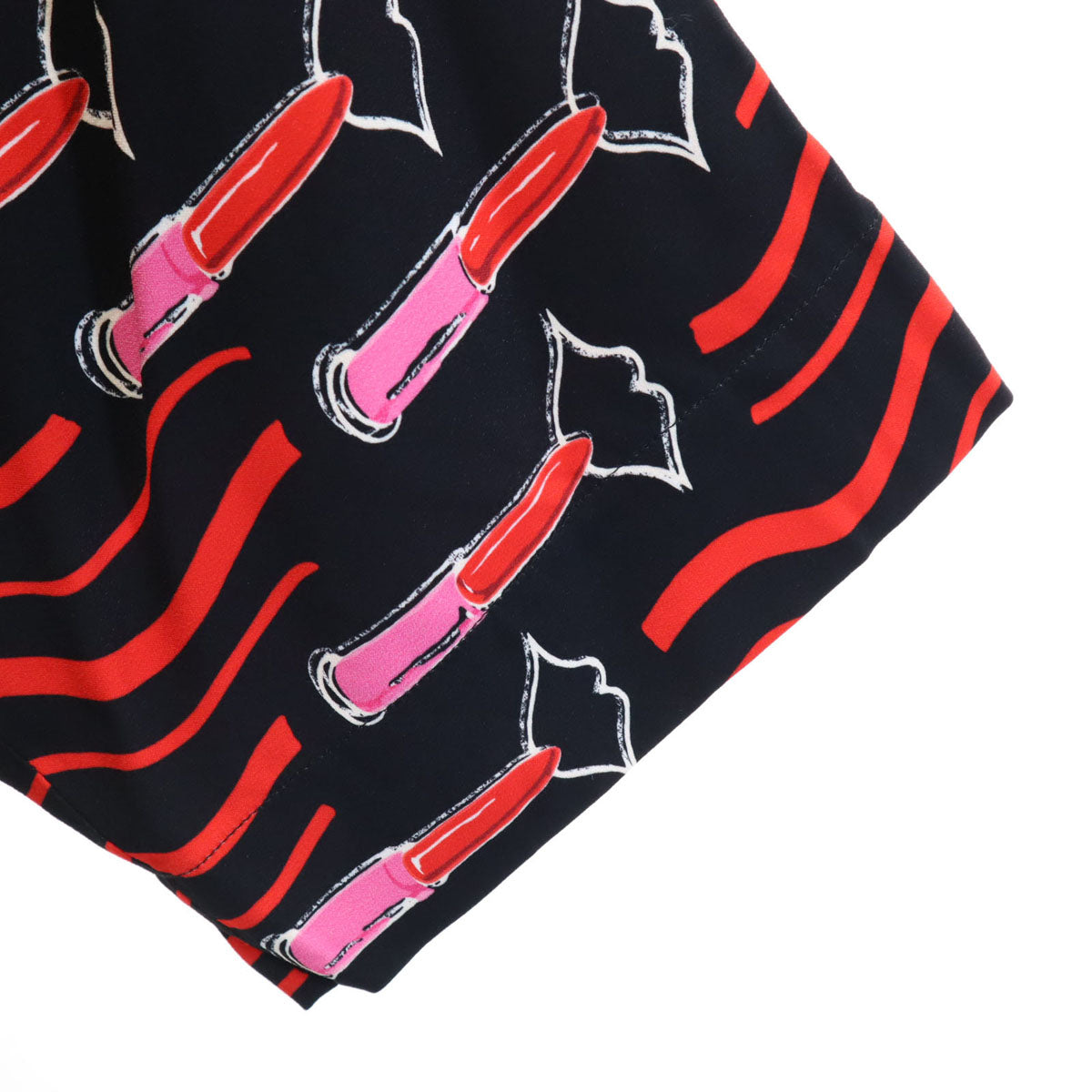 VALENTINO ヴァレンティノ 日本製 総柄 7分袖 カーディガン ブラック メンズ