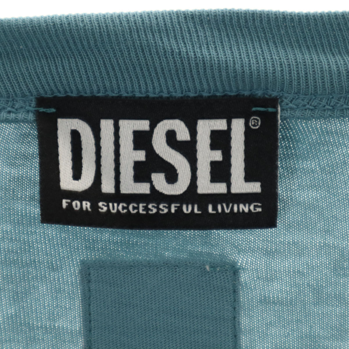 DIESEL ディーゼル 長袖 レイヤード Tシャツ M ブルー系 ロンT メンズ