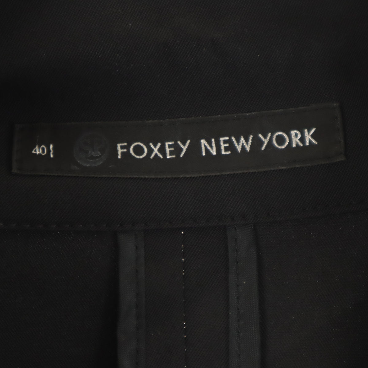 FOXEY NEW YORK フォクシーニューヨーク 日本製 テーラードジャケット 40 ブラック系 レディース