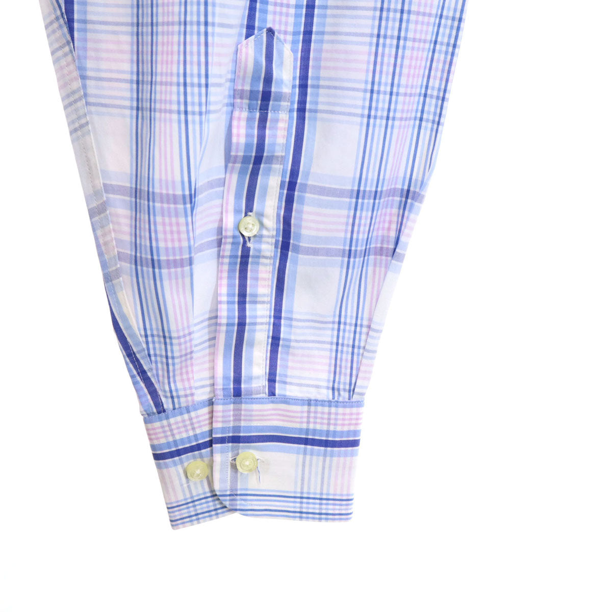 ETRO エトロ イタリア製 チェック柄 長袖 ボタンダウンシャツ 43 ホワイト 他 メンズ