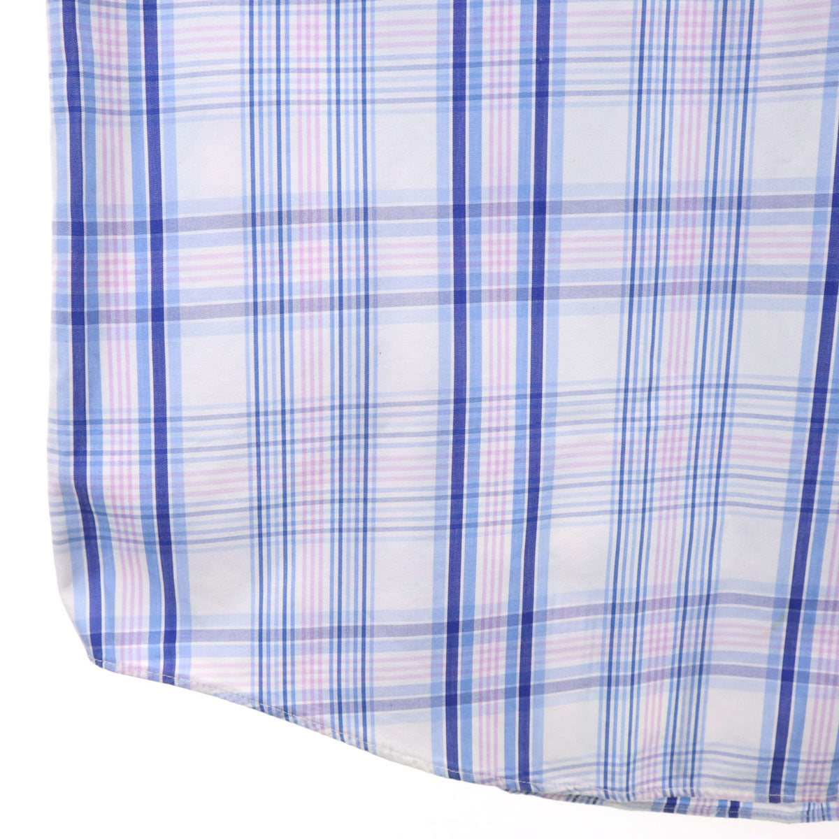 ETRO エトロ イタリア製 チェック柄 長袖 ボタンダウンシャツ 43 ホワイト 他 メンズ