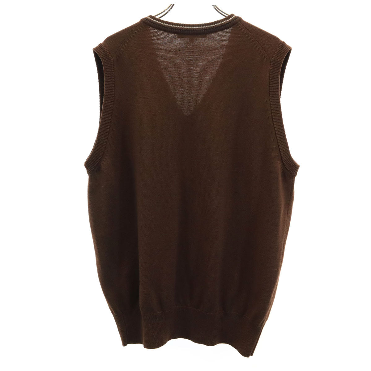 Christian Dior SPORTS クリスチャンディオールスポーツ 90s オールド Vネック ニットベスト M ブラウン メンズ