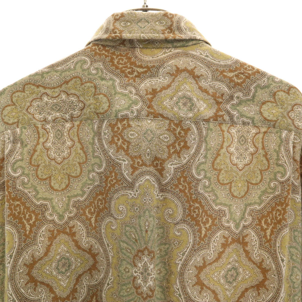 Christian Dior MONSIEUR クリスチャンディオール ムッシュ 90s アンゴラブレンド オールド 総柄 長袖 シャツ M ベージュ メンズ