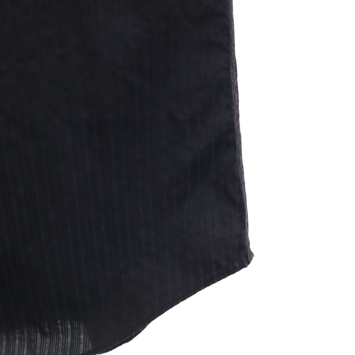 ARMANI COLLEZIONI アルマーニコレッツォーニ ストライプ柄 長袖 シャツ M ブラック メンズ