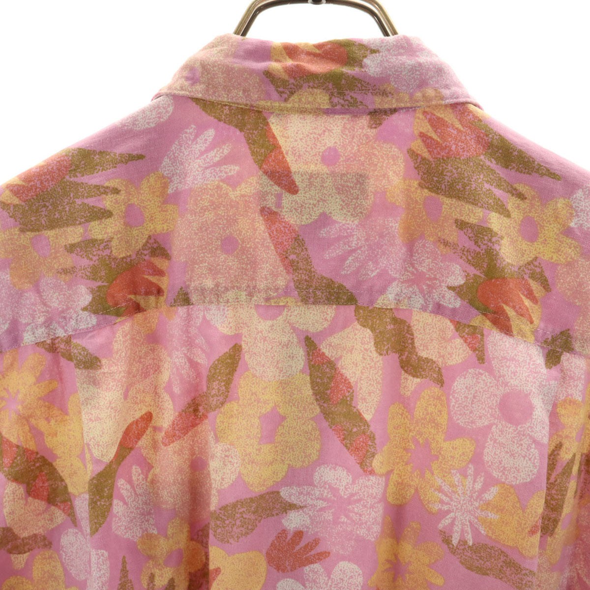 patagonia パタゴニア リネンブレンド 総柄 半袖 シャツ M ピンク アウトドア STY53139SP24 メンズ