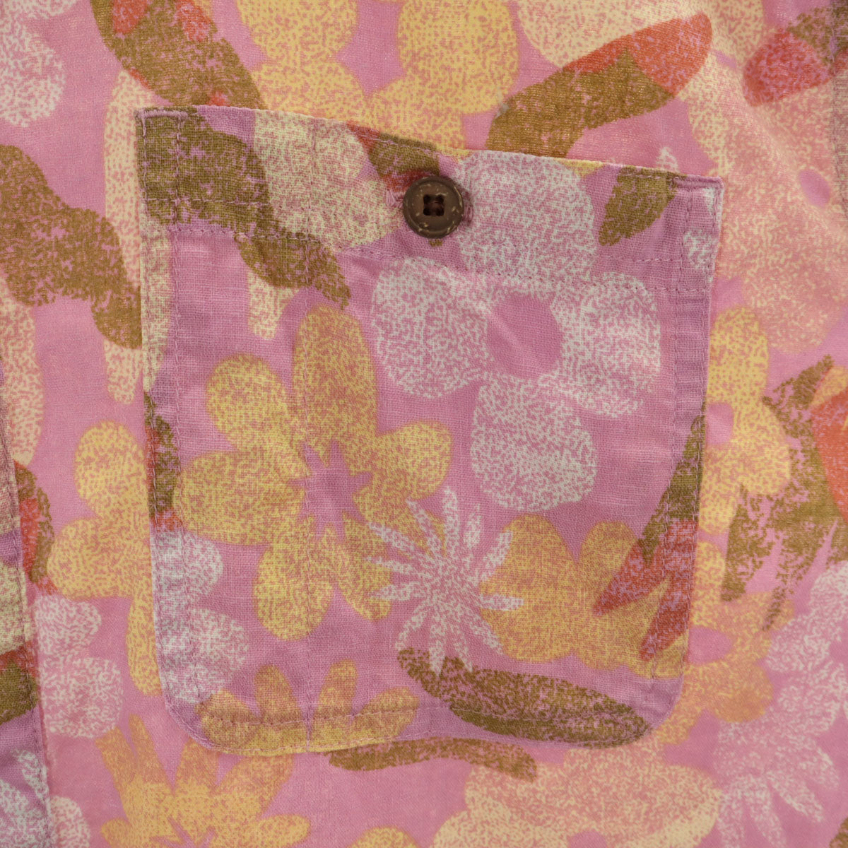 patagonia パタゴニア リネンブレンド 総柄 半袖 シャツ M ピンク アウトドア STY53139SP24 メンズ