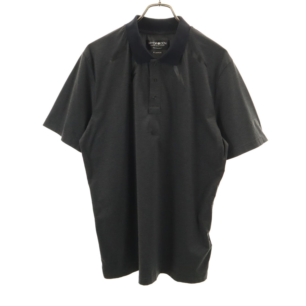 HYDROGEN ハイドロゲン 半袖 ポロシャツ XL グレー メンズ