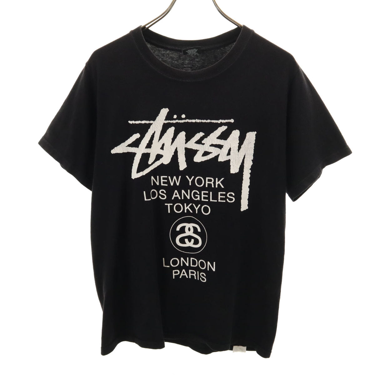 STUSSY ステューシー 半袖 Tシャツ S ブラック メンズ