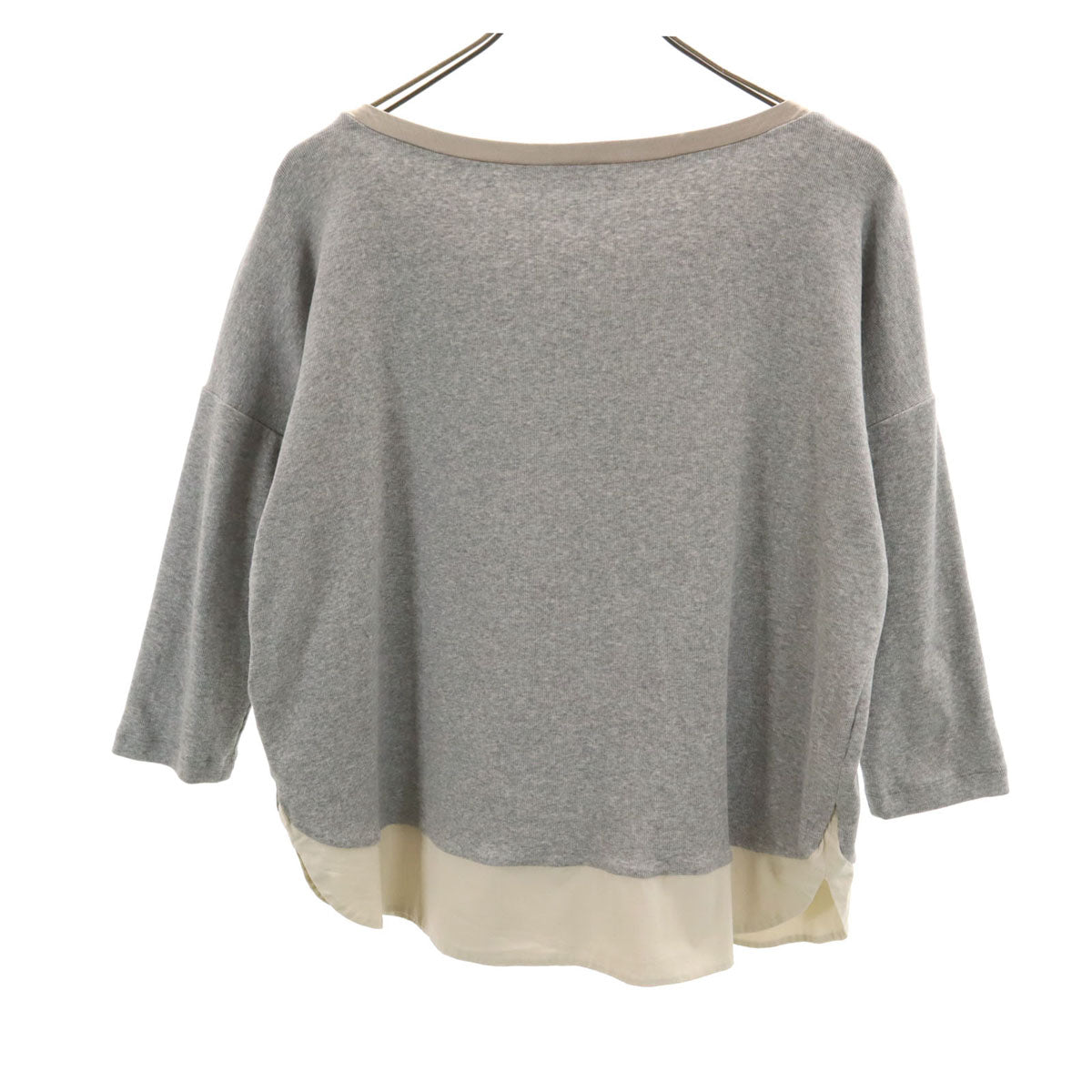 FABIANA FILIPPI ファビアナ フィリッピ イタリア製 7分袖 カットソー S グレー系 レディース