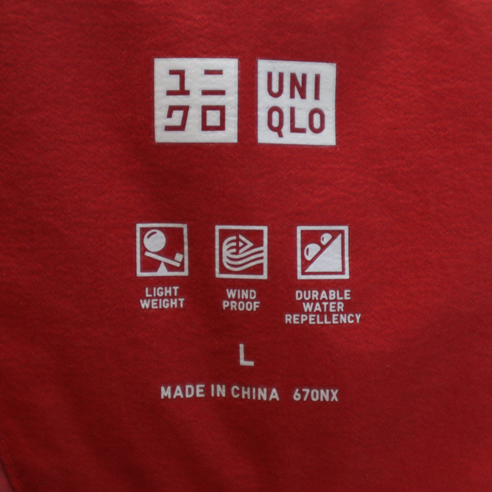 UNIQLO ユニクロ シームレス ダウンジャケット L 赤 メンズ