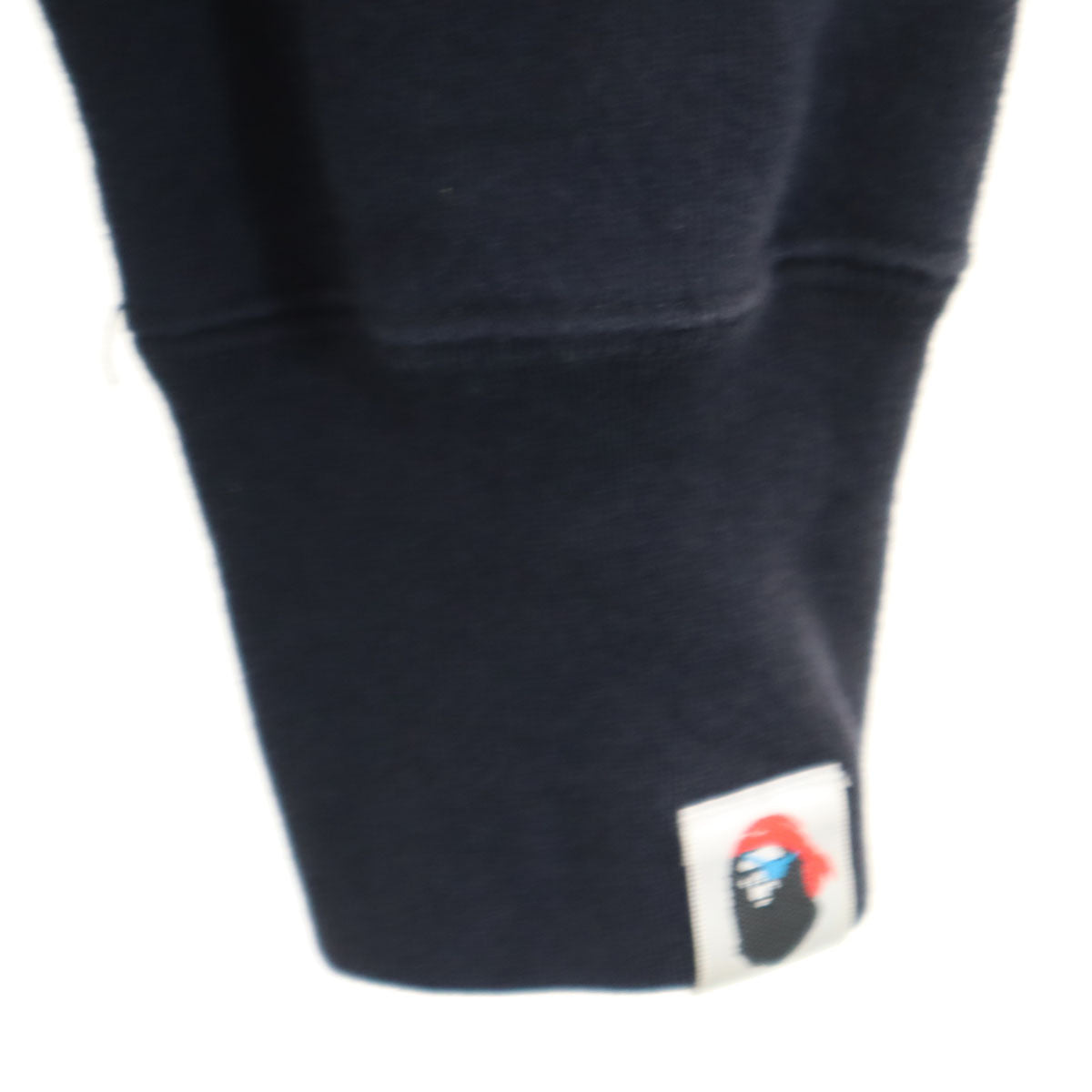 A BATHING APE アベイシングエイプ 長袖 Vネック スウェット カーディガン S ネイビー PIRATE STORE 裏起毛 メンズ