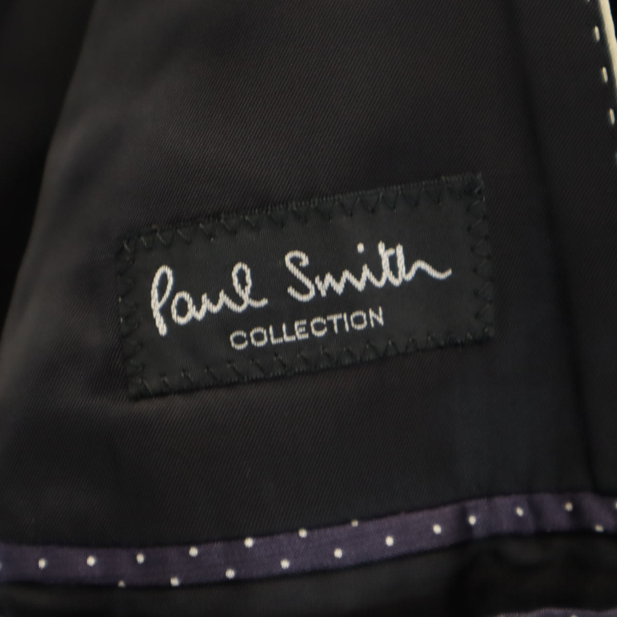 Paul Smith ポールスミス 日本製 ベロア テーラードジャケット MX 黒 メンズ
