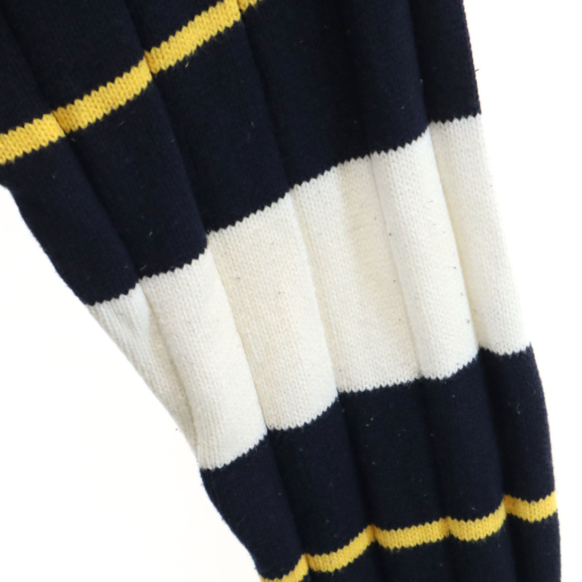 NAUTICA ノーティカ 90s オールド ボーダー柄 長袖 セーター L ネイビー系 コットンニット メンズ