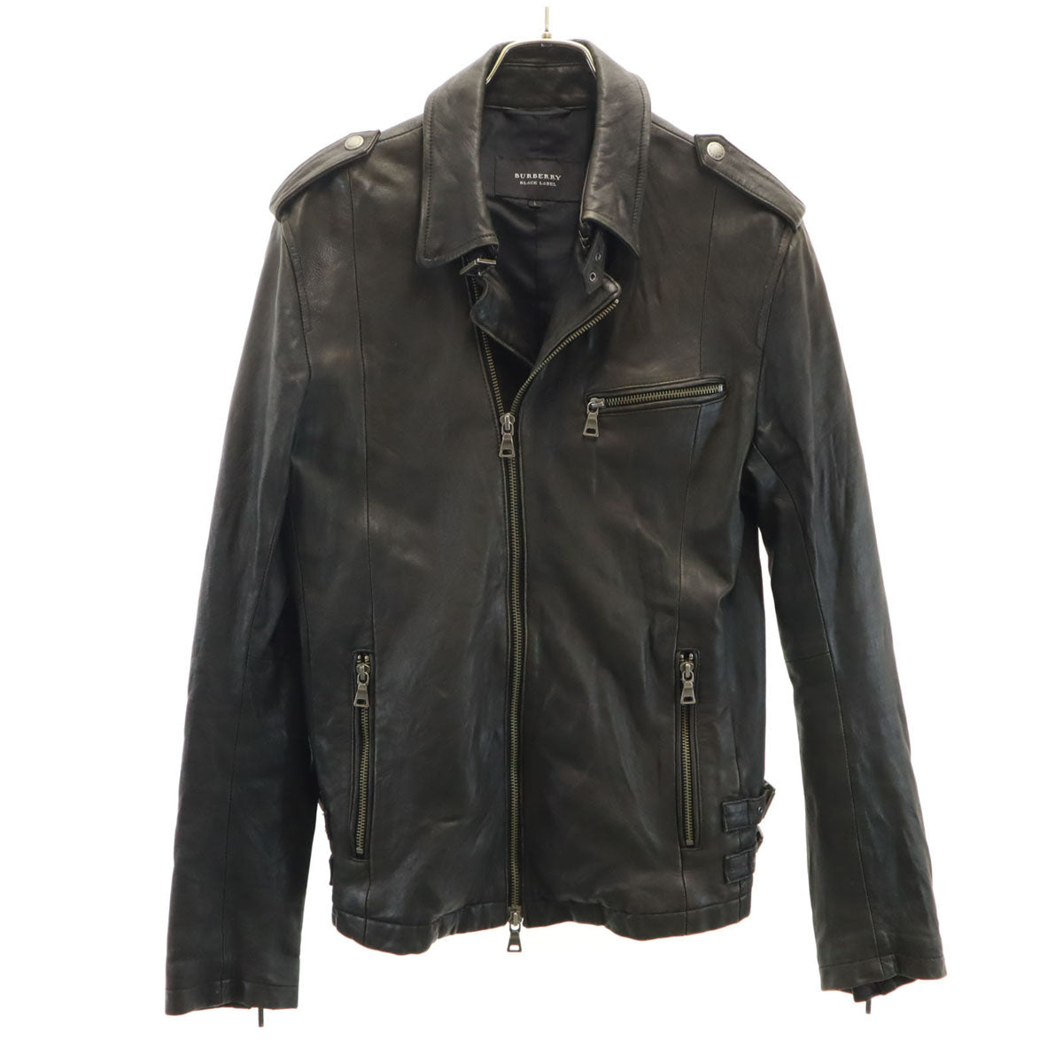 BURBERRY BLACK LABEL バーバリーブラックレーベル レザージャケット L ブラウン系 三陽商会 メンズ