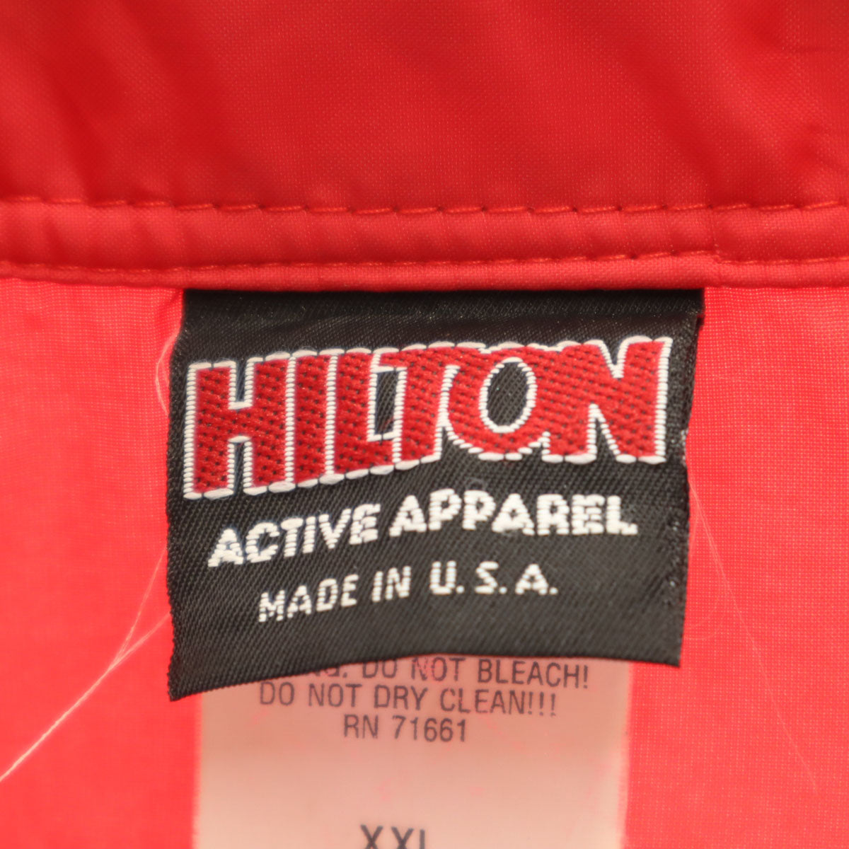 Hilton ヒルトン 90s USA製 オールド ナイロンジャケット XXL レッド ビッグサイズ メンズ