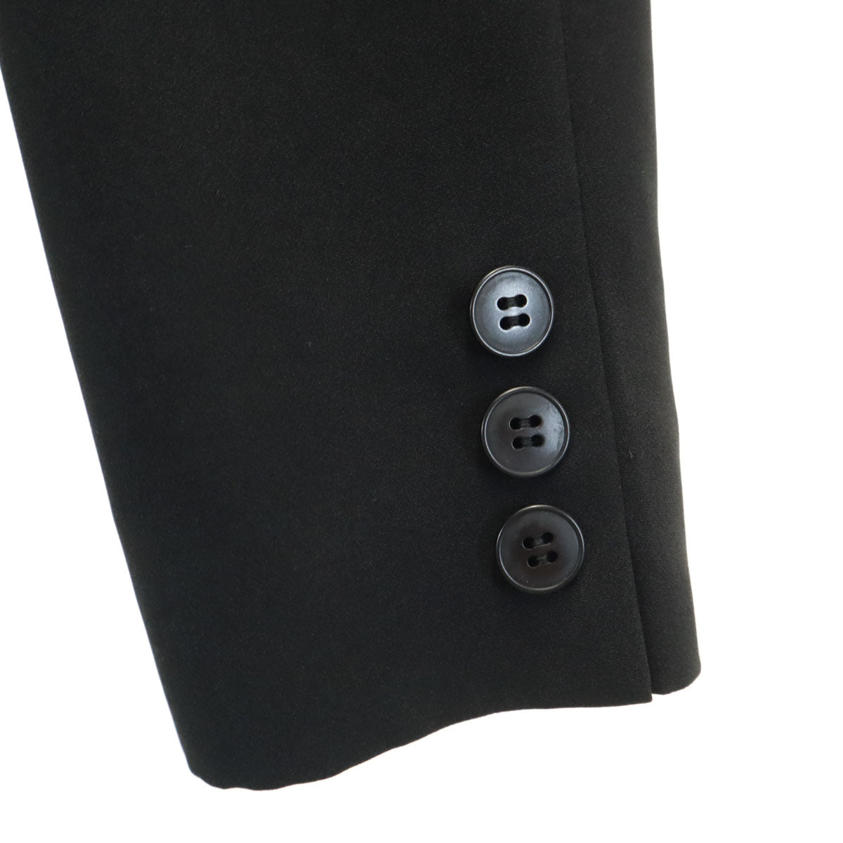 agnes b. アニエスベー 日本製 パンツスーツ 上下 セットアップ 0/36 黒 レディース