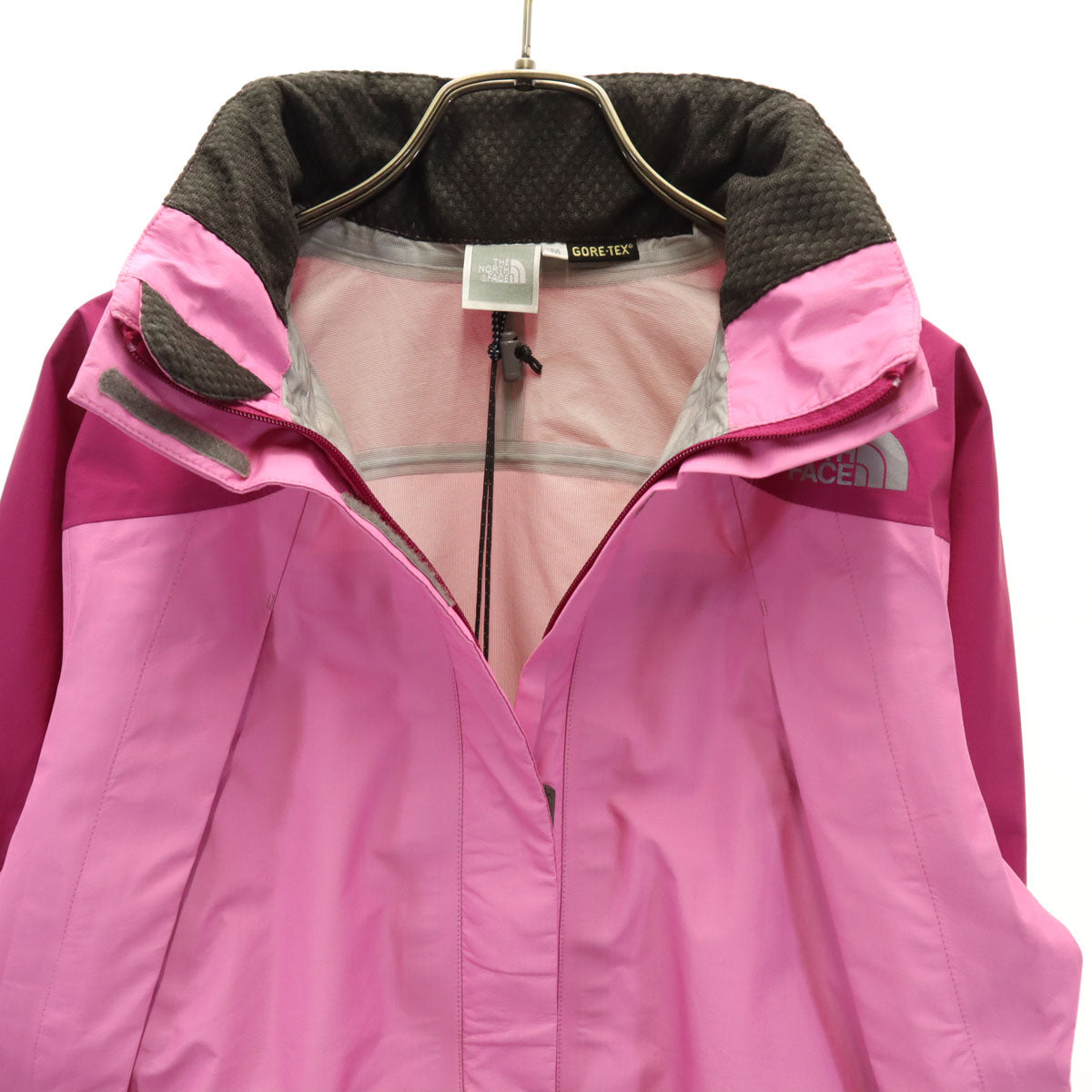 THE NORTH FACE ノースフェイス ゴアテックス レインジャケット 上下 セットアップ M ピンク NPW10924 収納袋付き アウトドア レディース