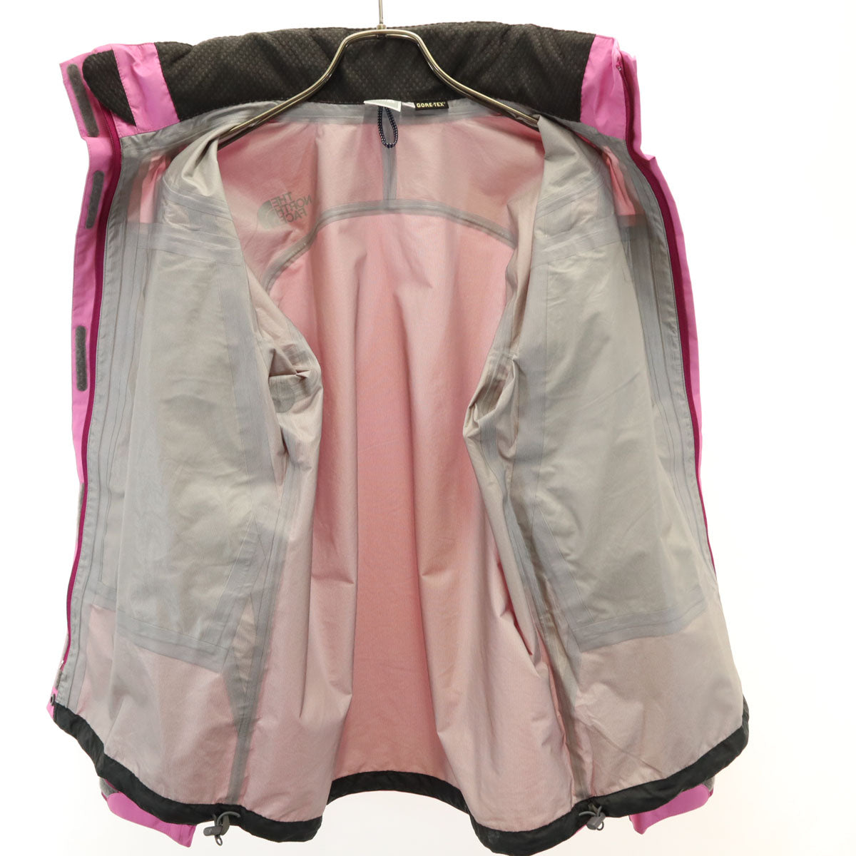 THE NORTH FACE ノースフェイス ゴアテックス レインジャケット 上下 セットアップ M ピンク NPW10924 収納袋付き アウトドア レディース