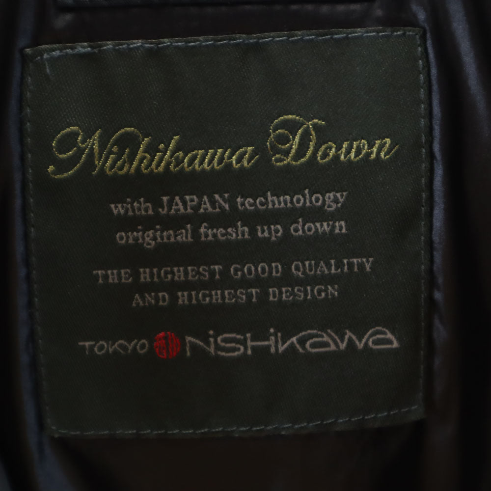 nano universe ナノユニバース × 西川ダウン ダウンコート 36 黒 レディース