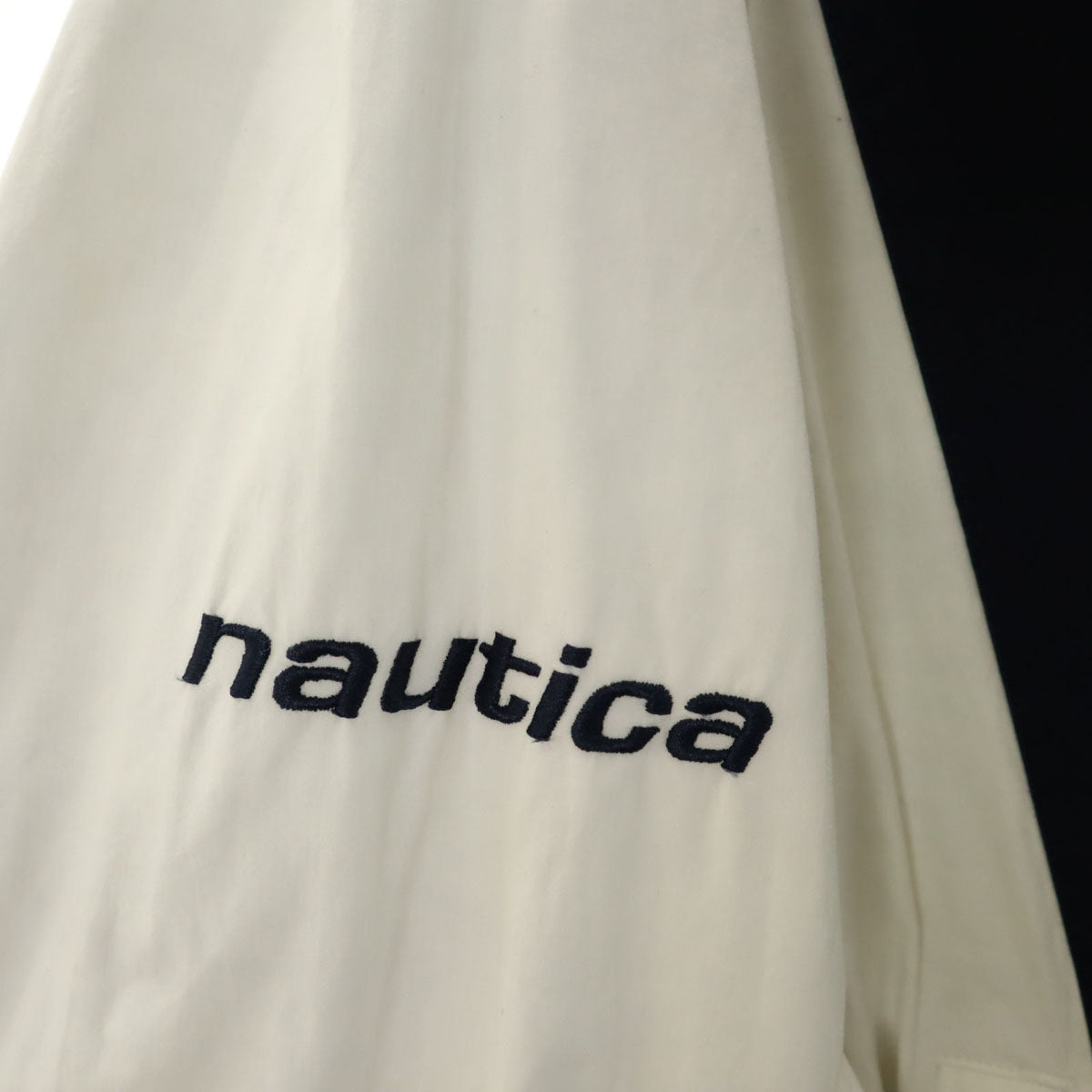 NAUTICA ノーティカ 90s オールド ジップジャケット L ホワイト系 リバーシブル メンズ