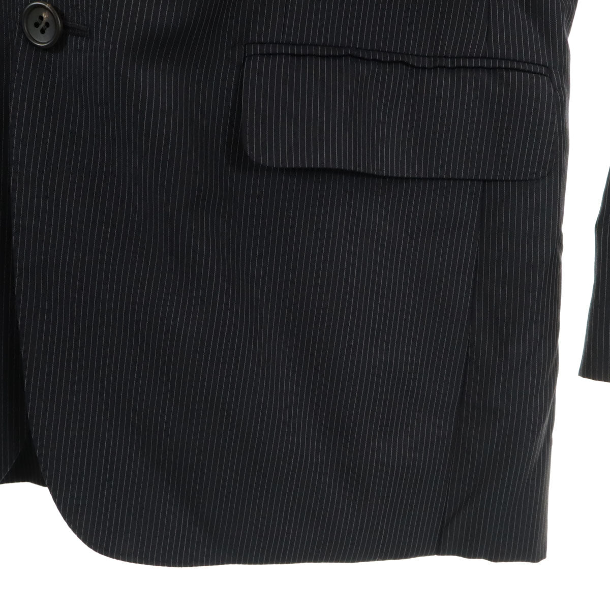 Paul Smith ポールスミス ストライプ ウール スーツジャケット LX ブラック系 メンズ