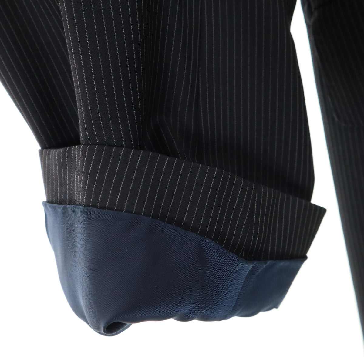 Paul Smith ポールスミス ストライプ ウール スーツジャケット LX ブラック系 メンズ