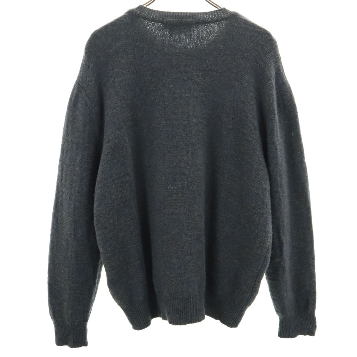 Salvatore Ferragamo サルヴァトーレフェラガモ イタリア製 長袖 セーター L ネイビー系 ニット メンズ