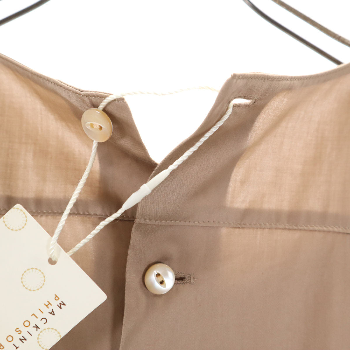 MACKINTOSH PHILOSOPHY マッキントッシュフィロソフィー 7分袖 シャツ 38 ベージュ系 レディース