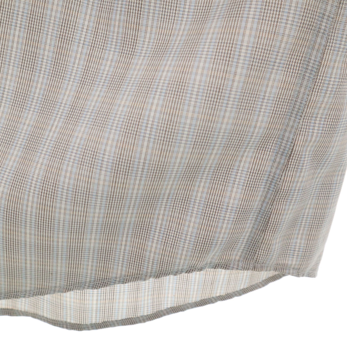 AURALEE オーラリー 日本製 チェック柄 長袖 シャツ 3 グレー メンズ