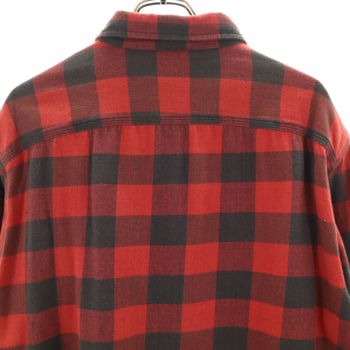 ダブルアールエル RRL ギンガムチェック柄 長袖 シャツ L 赤 RALPH LAUREN メンズ