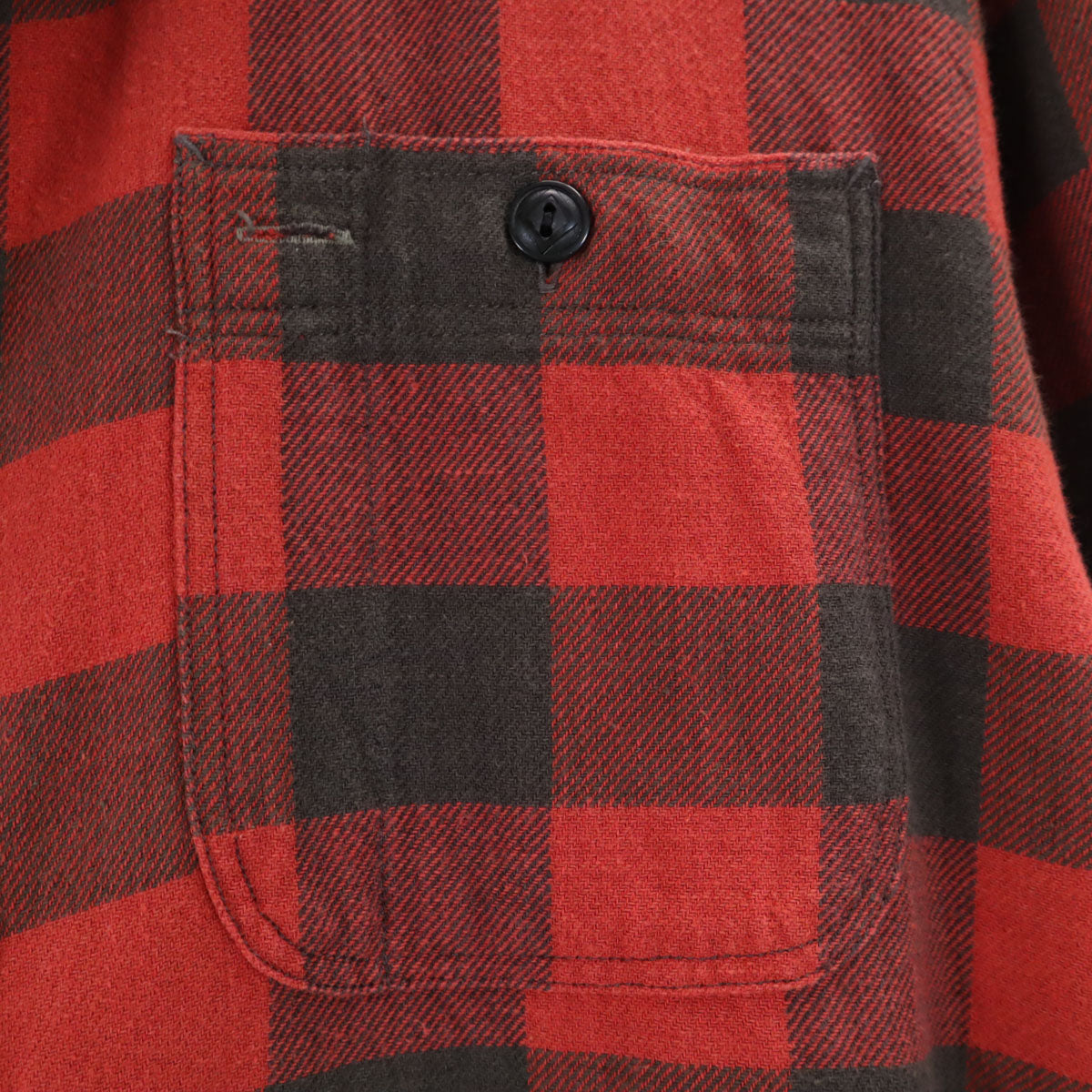 ダブルアールエル RRL ギンガムチェック柄 長袖 シャツ L 赤 RALPH LAUREN メンズ