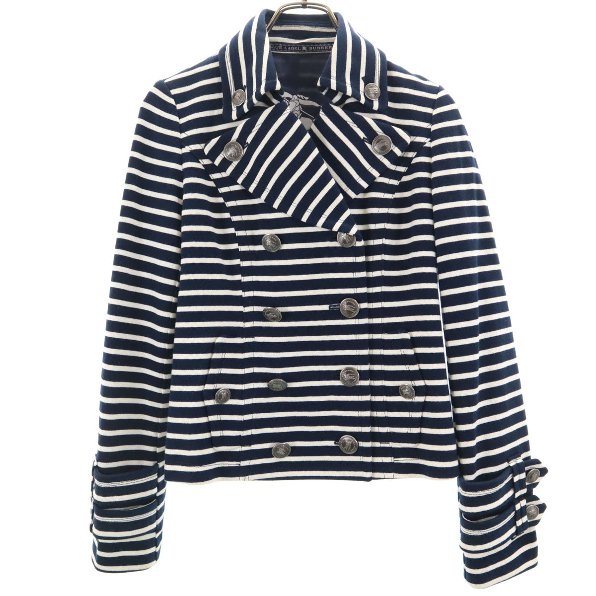 BURBERRY BLUE LABEL バーバリーブルーレーベル ボーダー柄 ジャケット  