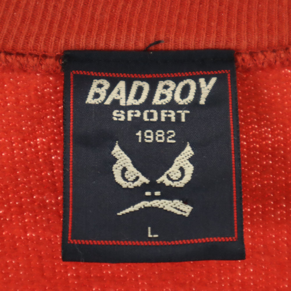 BAD BOY バッドボーイ 長袖 スウェット トレーナー L オレンジ メンズ