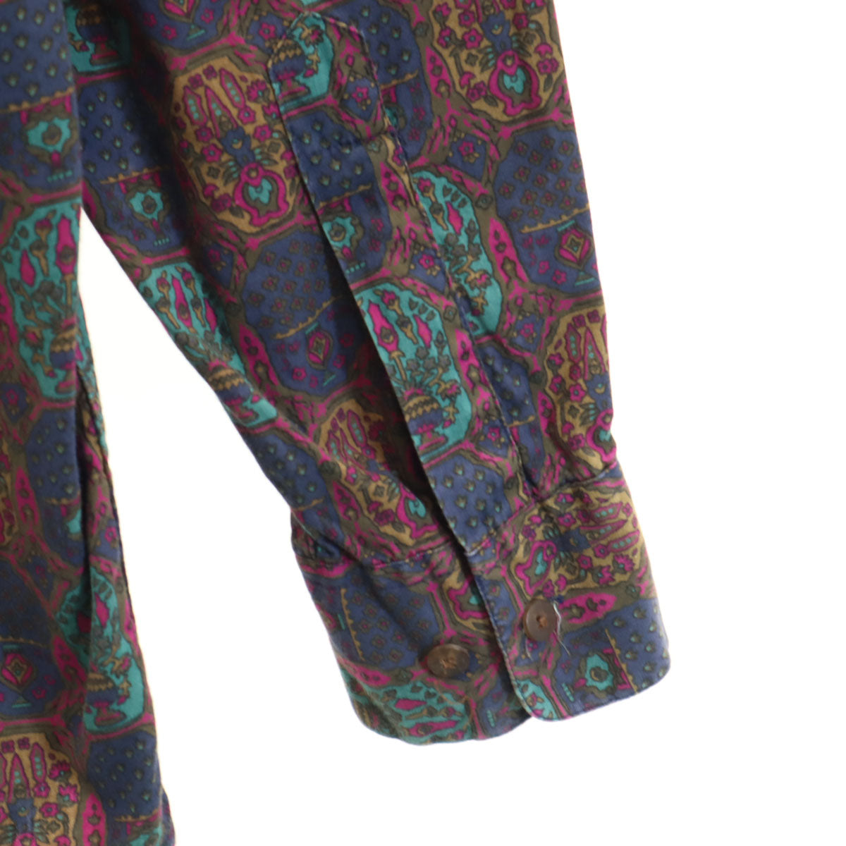 GAP ギャップ 90s オールド 総柄 長袖 コットンシャツ M マルチ メンズ