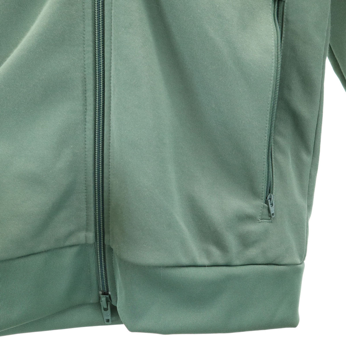 adidas アディダス トレフォイルロゴ ジャージジャケット XS グリーン系 3ライン メンズ