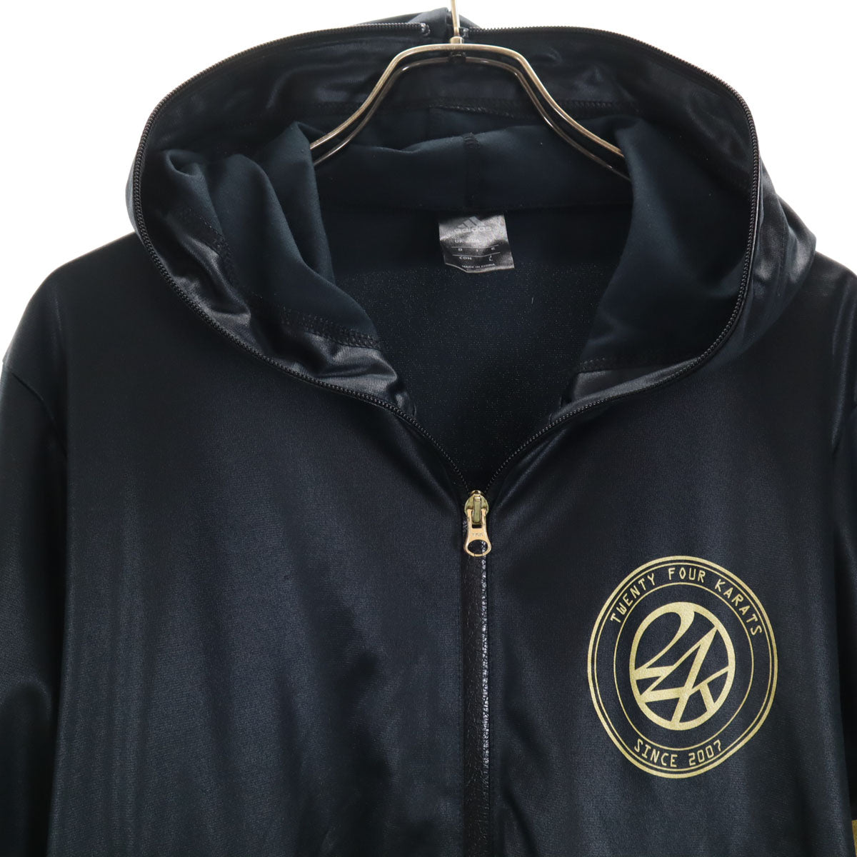 adidas アディダス 24karats トゥエンティーフォーカラッツ コラボ トラックジャケット 上下 セットアップ L ブラック系 メンズ