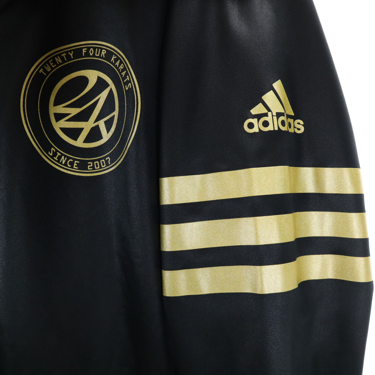 adidas アディダス 24karats トゥエンティーフォーカラッツ コラボ トラックジャケット 上下 セットアップ L ブラック系 メンズ