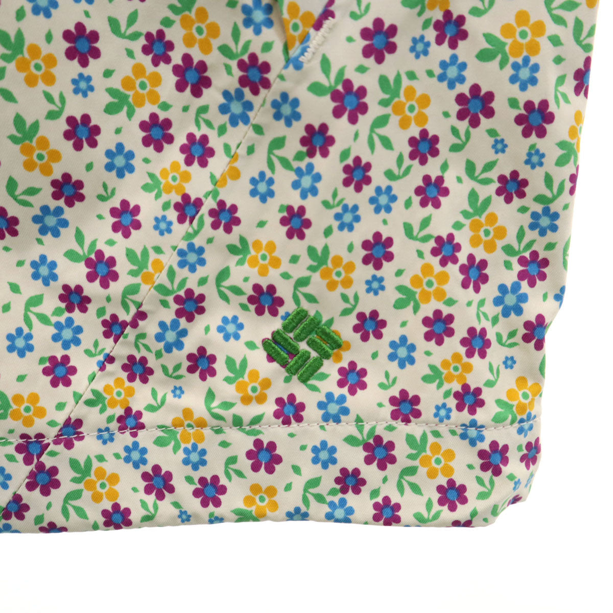 Columbia コロンビア 花柄 レインジャケット L 収納袋付き レディース