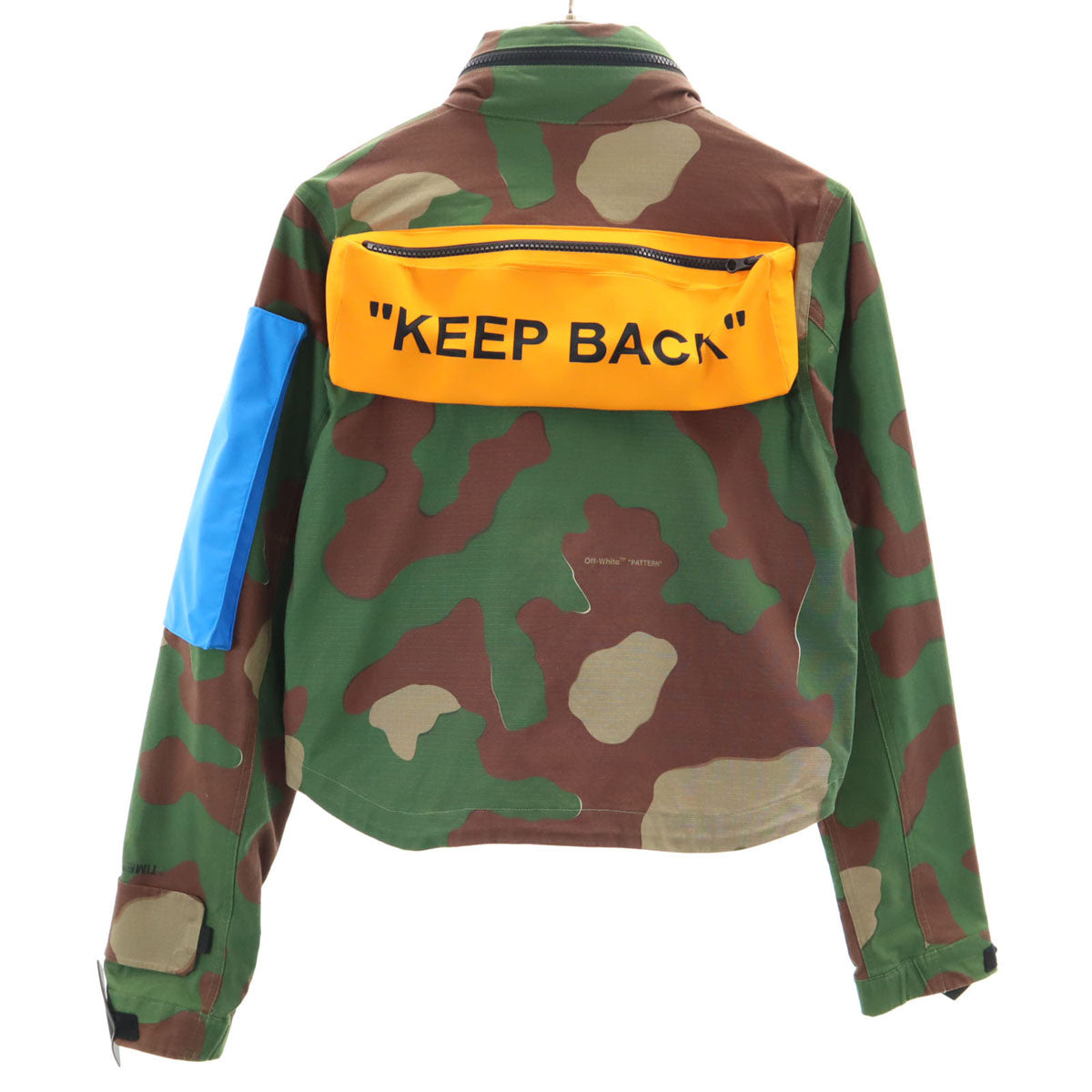 NIKE ナイキ OFF-WHITE オフホワイト コラボ カモフラ ジャケット S カーキ レディース