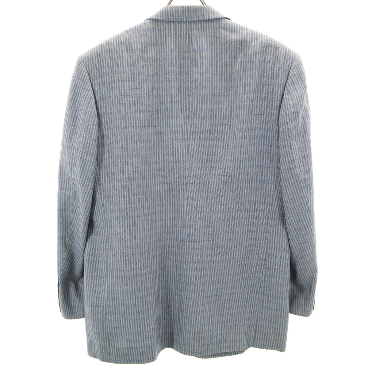 LANVIN ランバン 90s シルク オールド テーラードジャケット 58 ブルーグレー系 ビッグサイズ メンズ