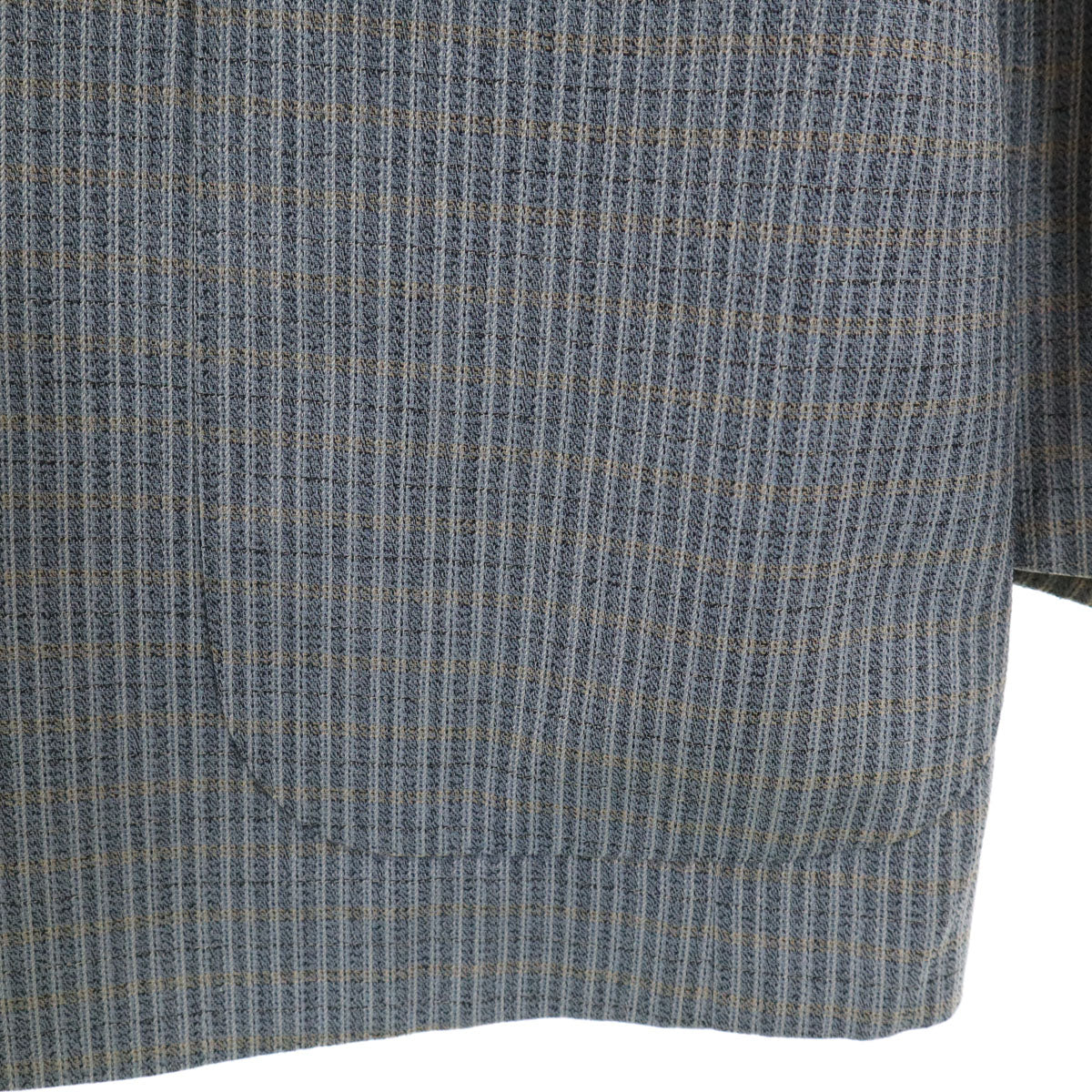 LANVIN ランバン 90s シルク オールド テーラードジャケット 58 ブルーグレー系 ビッグサイズ メンズ