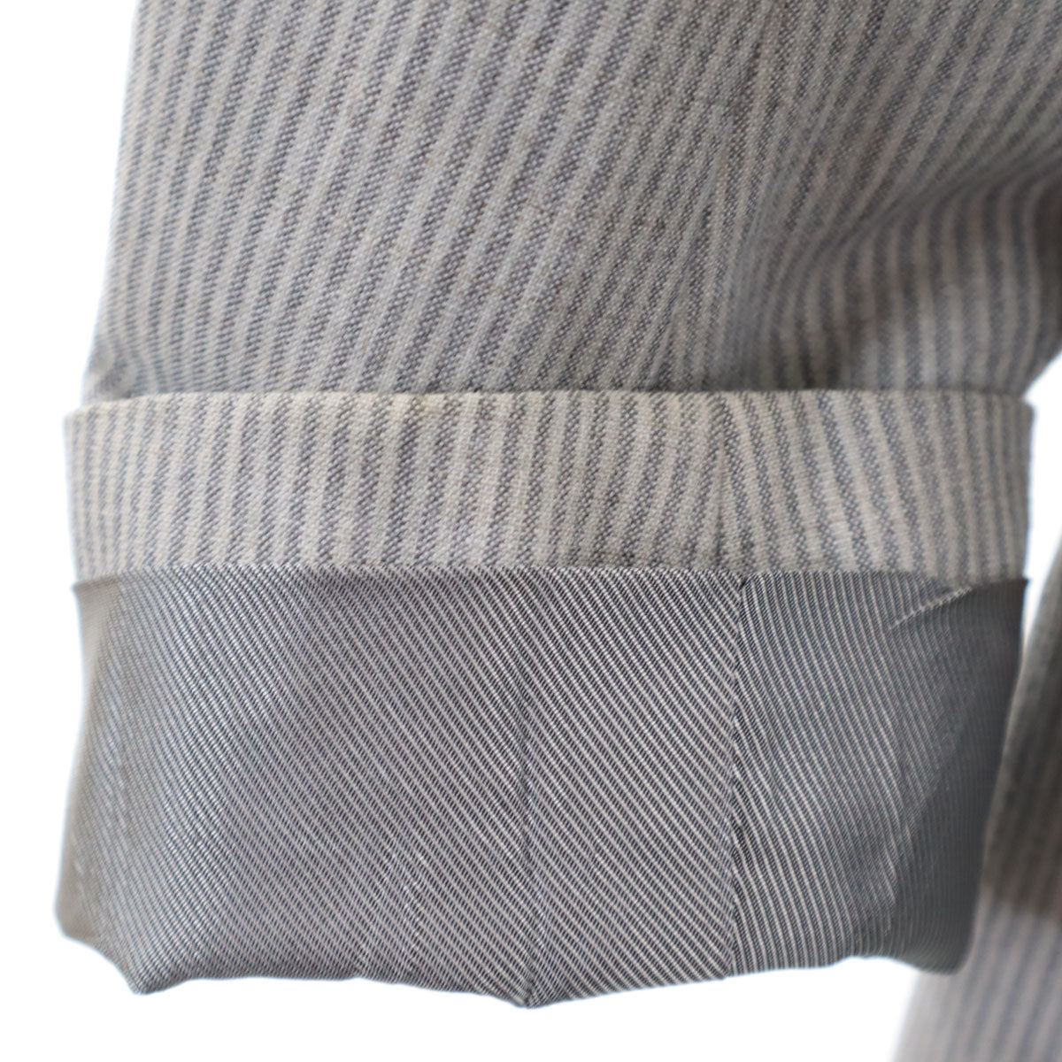 ARMANI EXCHANGE アルマーニエクスチェンジ ストライプ柄 テーラードジャケット 34 グレー メンズ