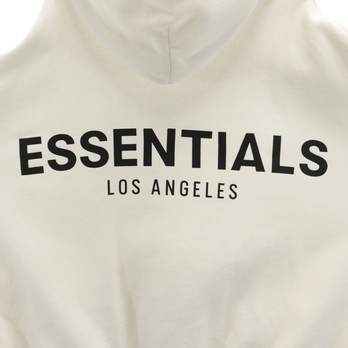 ESSENTIALS エッセンシャルズ バックロゴ 長袖 スウェットパーカー L ホワイト メンズ