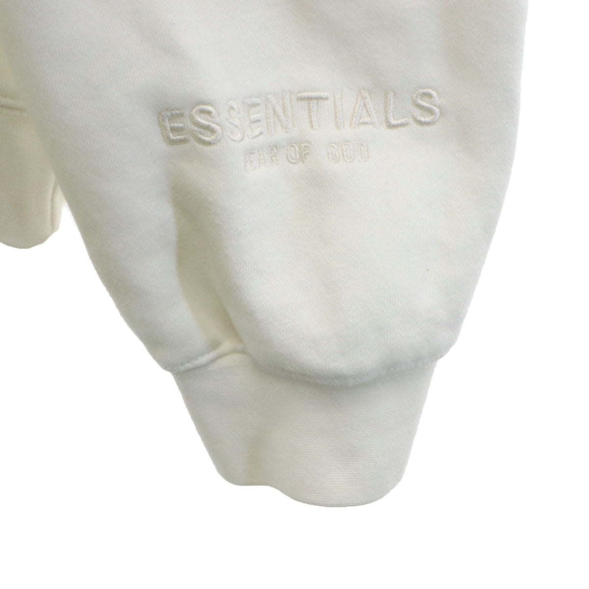 ESSENTIALS エッセンシャルズ バックロゴ 長袖 スウェットパーカー L ホワイト メンズ