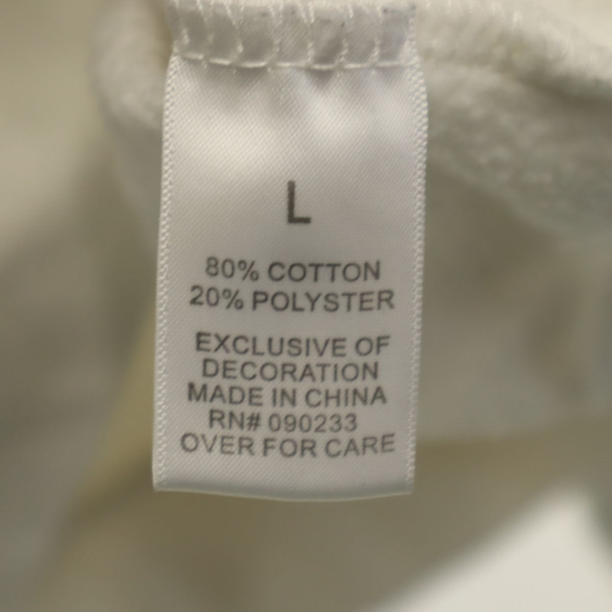 ESSENTIALS エッセンシャルズ バックロゴ 長袖 スウェットパーカー L ホワイト メンズ