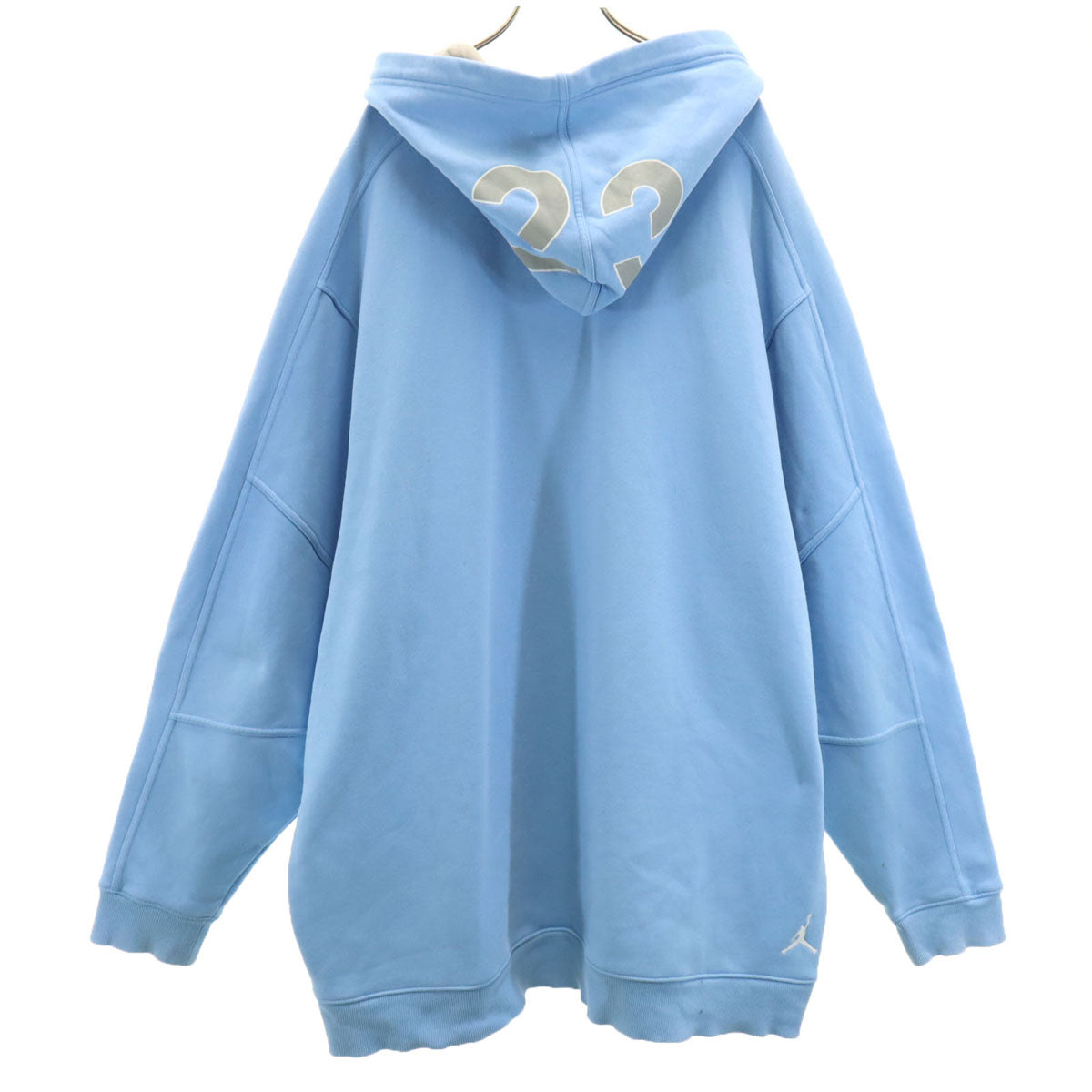 AIR JORDAN エアジョーダン ジャンプマンロゴ 長袖 スウェットパーカー 3XL 水色 ビッグサイズ メンズ