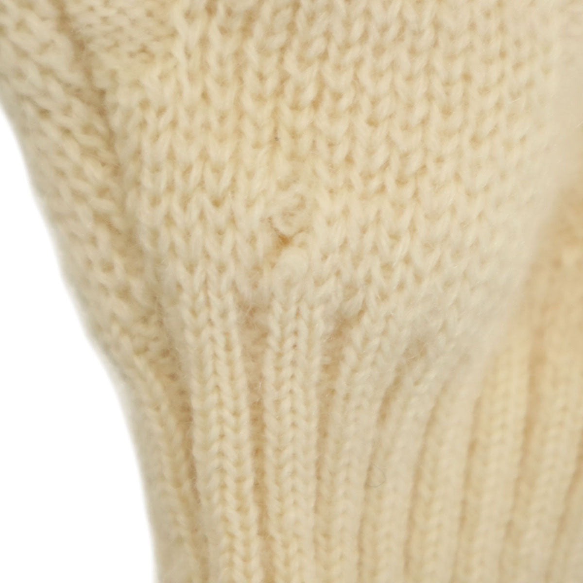 YVES SAINT LAURENT イヴサンローラン 80s ヴィンテージ 総柄 長袖 セーター M 生成り ニット レディース