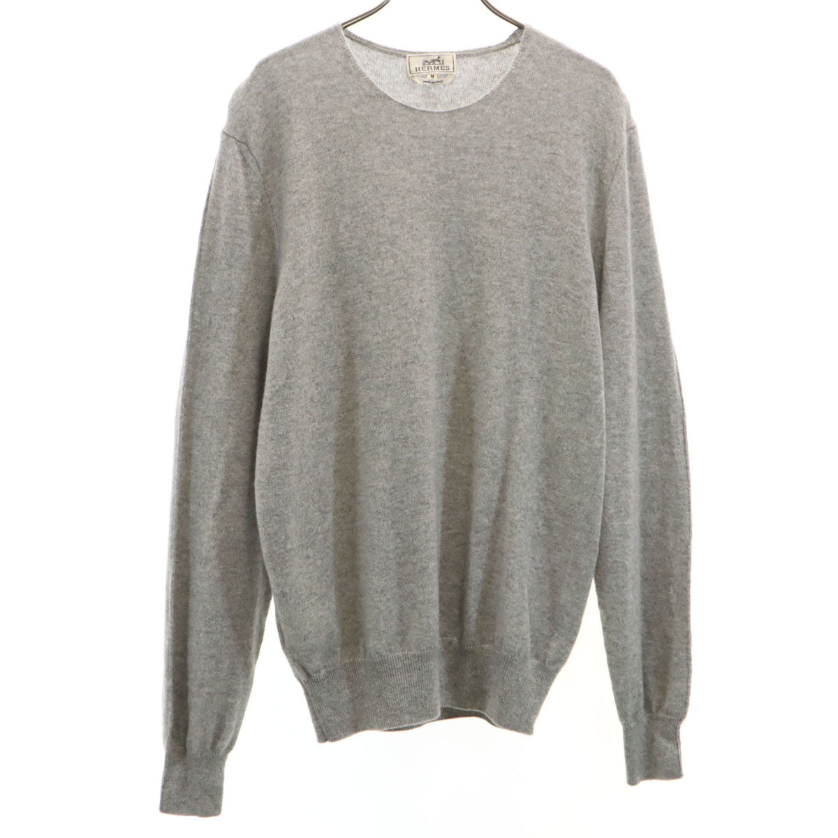 HERMES エルメス イタリア製 カシミヤ100％ 長袖 セーター M